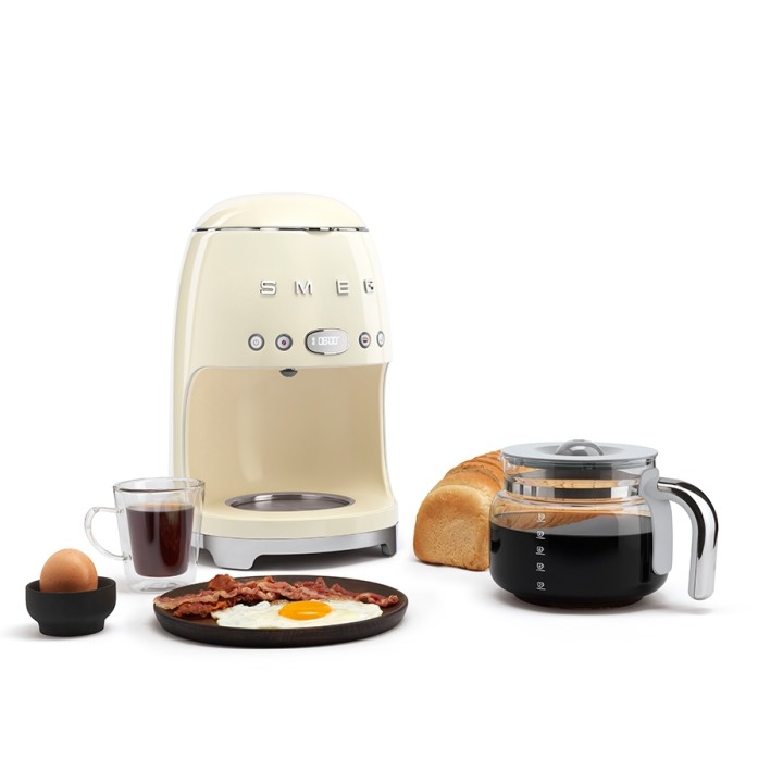 Smeg DCF02CREU Drip Coffee Machine Cream