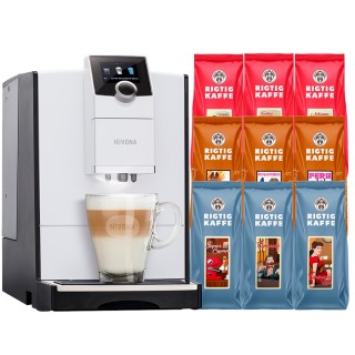 Nivona NICR 796 White Espresso Machine Incl. 4.2 kg Rigtig Kaffe
