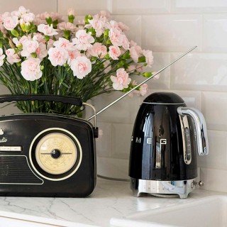 Smeg KLF04BLEU Electric kettle with temperature control 1.7L Black