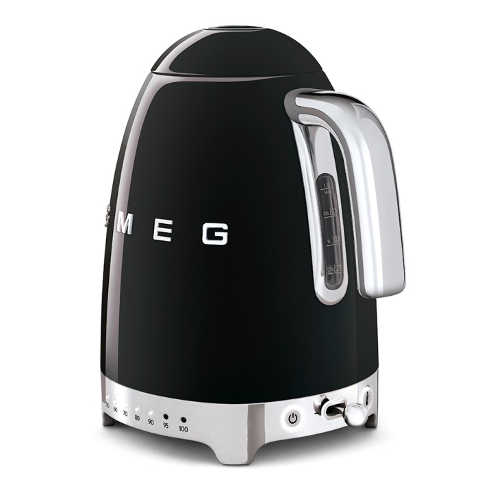 Smeg KLF04BLEU Electric kettle with temperature control 1.7L Black
