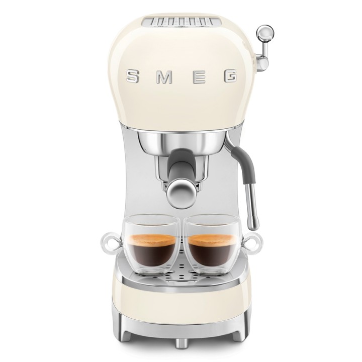 Smeg ECF02CREU Espresso machine Cream