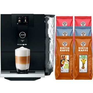 Jura ENA 8 (EC) Full Metropolitan Black Espresso machine Incl. 2.8 kg Rigtig Kaffe