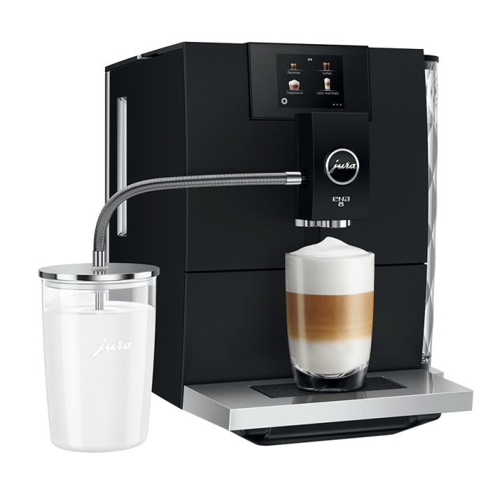 Jura ENA 8 (EC) Full Metropolitan Black Espresso machine Incl. 2.8 kg Rigtig Kaffe