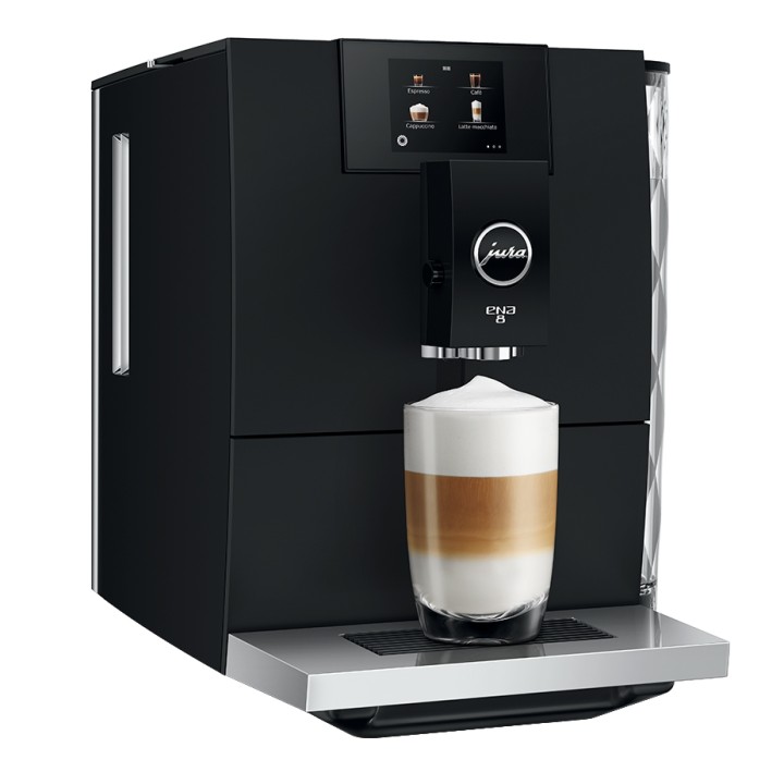 Jura ENA 8 (EC) Full Metropolitan Black Espresso machine Incl. 2.8 kg Rigtig Kaffe