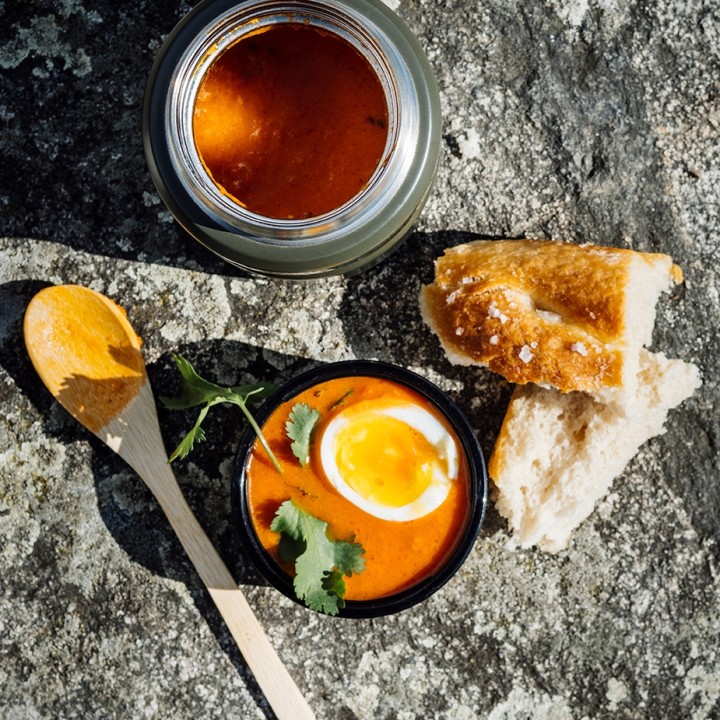 Thermos Food thermos bottle 0.47 L Dark red