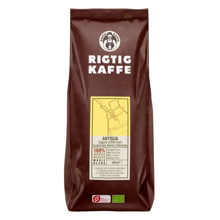 Rigtig Kaffe Organic Antigua 7x400g Whole coffee beans