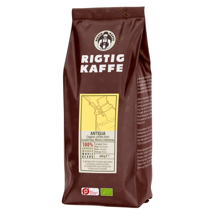 Rigtig Kaffe Organic Antigua 15x400g Whole coffee beans