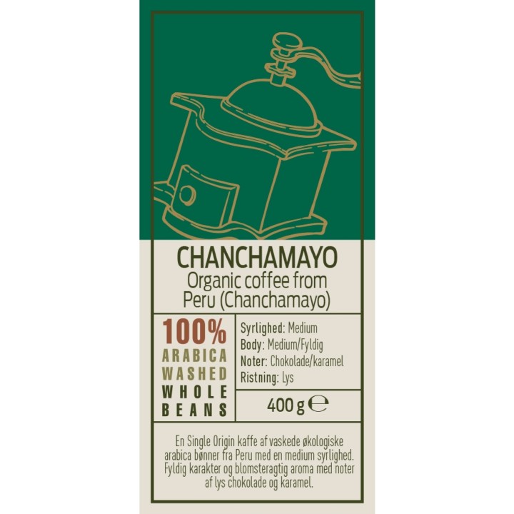 Rigtig Kaffe Organic Chanchamayo 7x400g Whole coffee beans