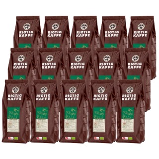 Rigtig Kaffe Organic Chanchamayo 15x400g Whole coffee beans