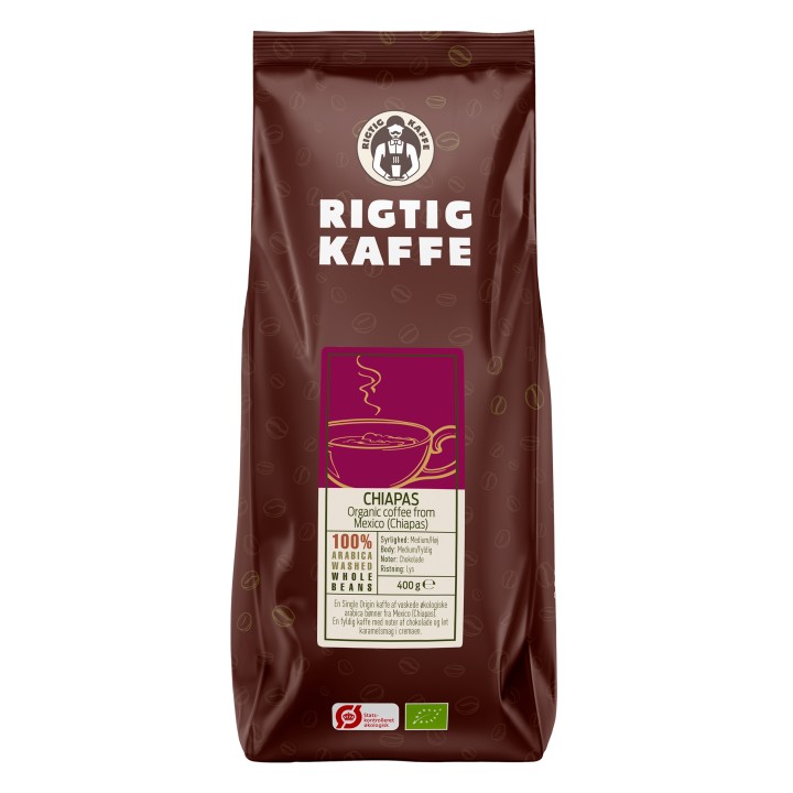 Rigtig Kaffe Organic Chiapas 15x400g Whole coffee beans