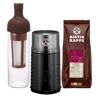 Hario Cold Brew Maker incl. House of Barista coffee grinder & 400g coffee