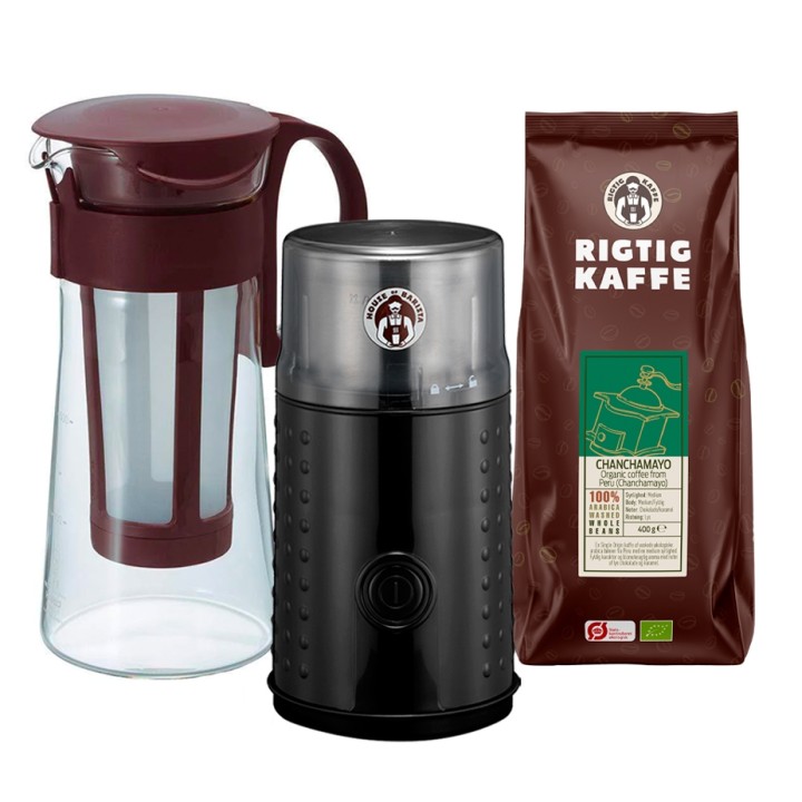 Hario Mizudashi Cold Brew Coffee Maker Incl. House of Barista Coffee Grinder & 400g Coffee