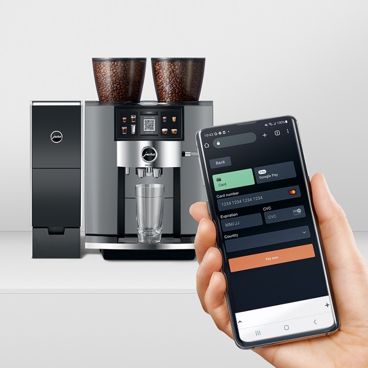 Jura Giga W10 (EA) Diamond Silver Espresso Machine Incl. Starter Kit