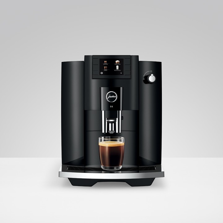 Jura E6 (EC) Piano Black Espresso Machine Incl. Starter Pack