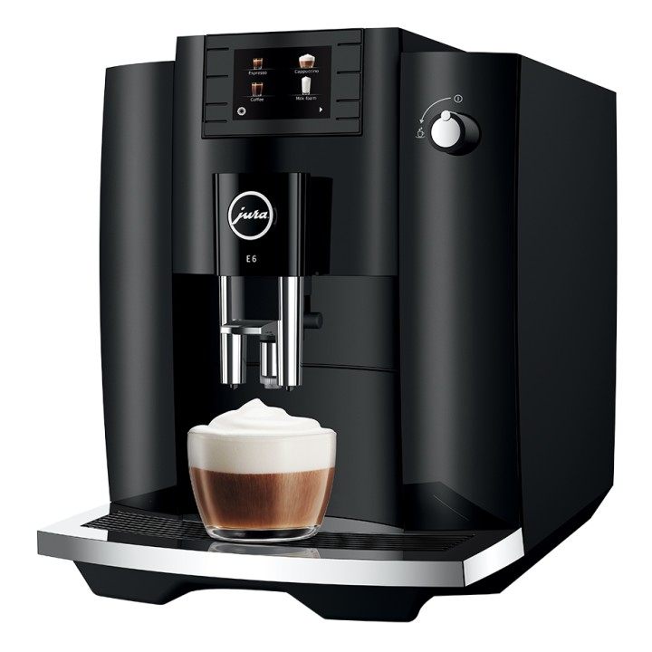 Jura E6 (EC) Piano Black Espresso Machine Incl. Starter Pack