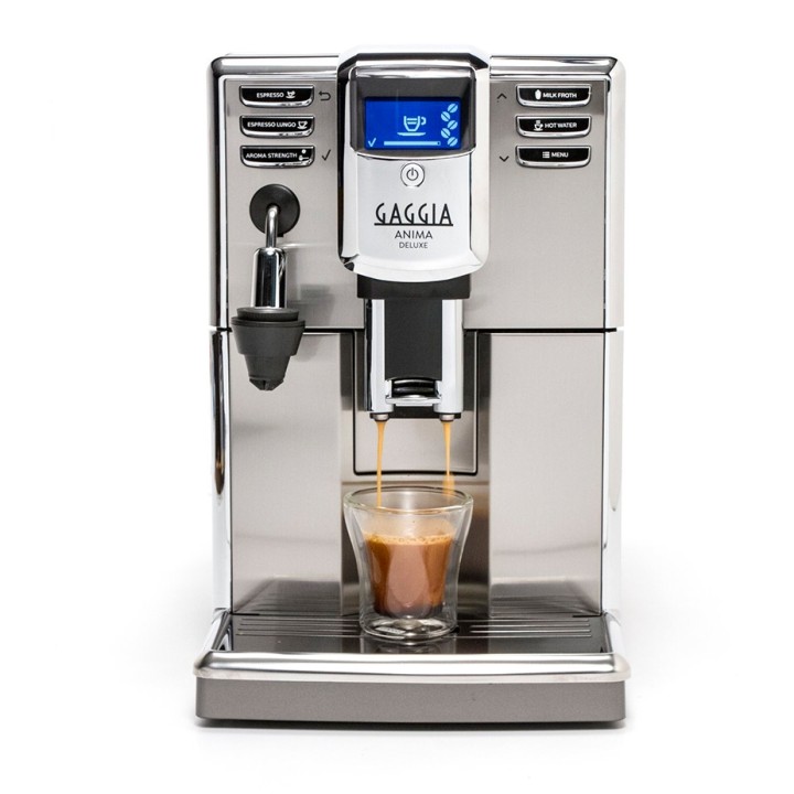 Gaggia Anima Deluxe Steel/Black Espresso machine Incl. 6x400g Rigtig Kaffe Organic