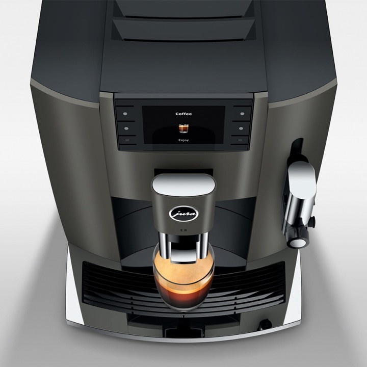 Jura E8 (EC) Dark Inox Espresso Machine Incl. Starter Pack