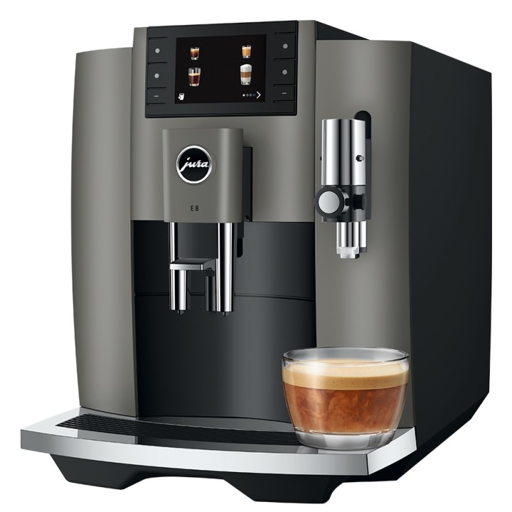 Jura E8 (EC) Dark Inox Espresso Machine Incl. Starter Pack
