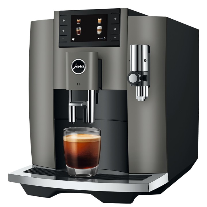 Jura E8 (EC) Dark Inox Espresso Machine Incl. Starter Pack