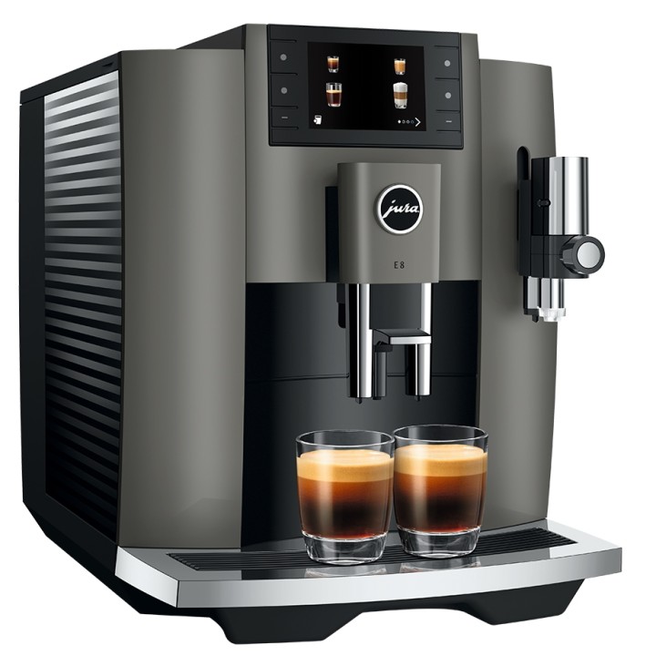 Jura E8 (EC) Dark Inox Espresso Machine Incl. Starter Pack