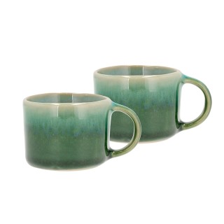 Villa Collection Styles Espresso cup 8 cl 2 pcs Green/Blue