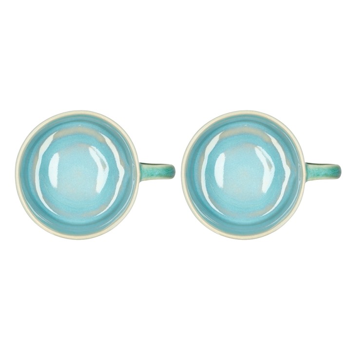 Villa Collection Styles Mugs with Handle 16 cl 2 pcs Green/Blue