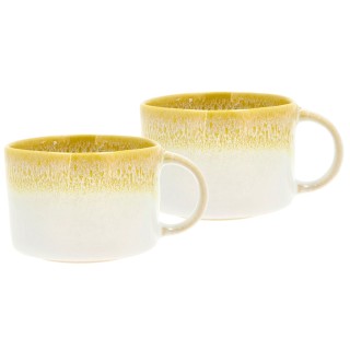 Villa Collection Styles Mug with Handle 16 cl 2 pcs Yellow/Cream
