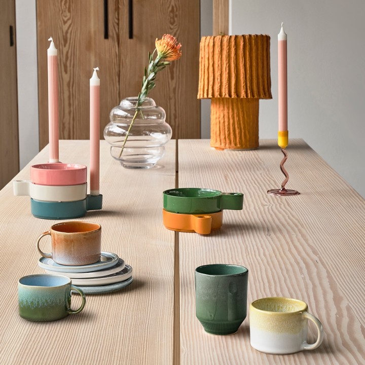 Villa Collection Styles Mugs 18 cl 2 pcs Blue/Amber