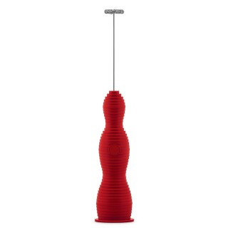 Alessi Pulcina Milk Frother Red