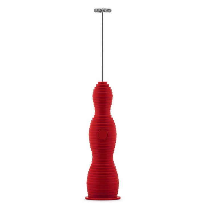 Alessi Pulcina Milk Frother Red