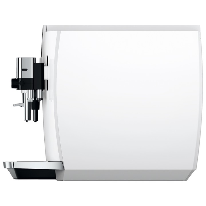 Jura E8 (EC) Piano White Espresso Machine Incl. Milk Container & 6x400g Rigtig Kaffe