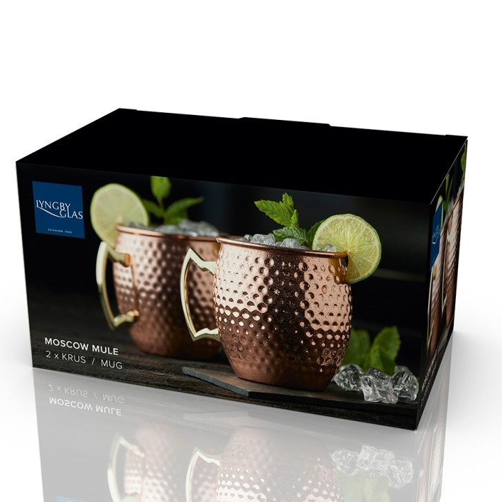 Lyngby Moscow Mule Mugs 55 cl 2 pcs Copper
