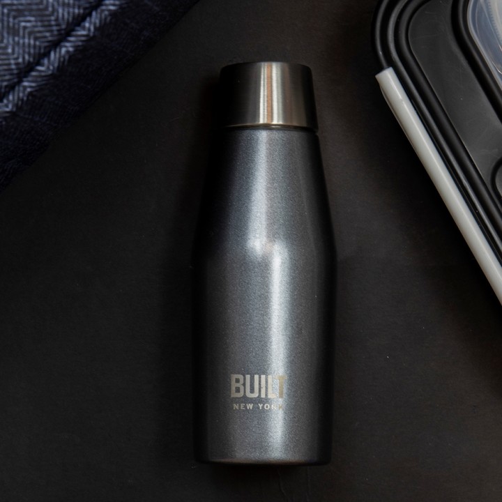 BUILT Perfect Seal Thermos Bottle 0.33 L Charcoal