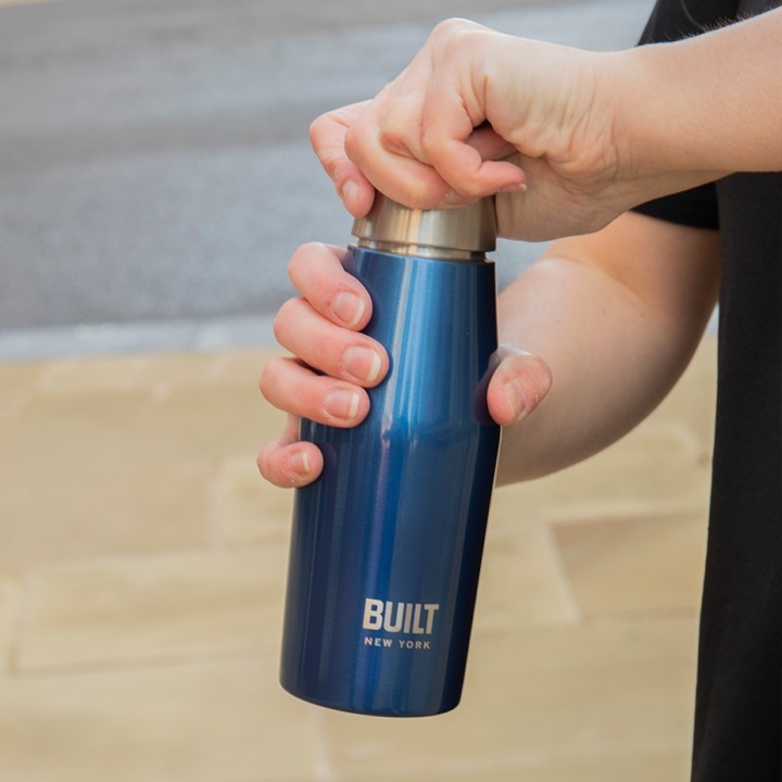 BUILT Perfect Seal Thermos Bottle 0.33 L Midnight Blue