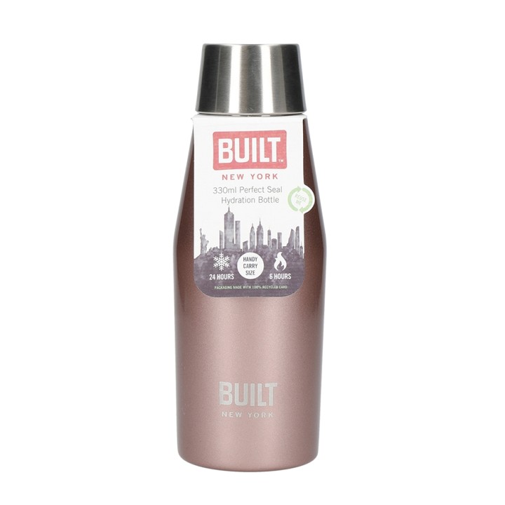 BUILT Perfect Seal Insulated Bottle 0.33 L Rose Gold