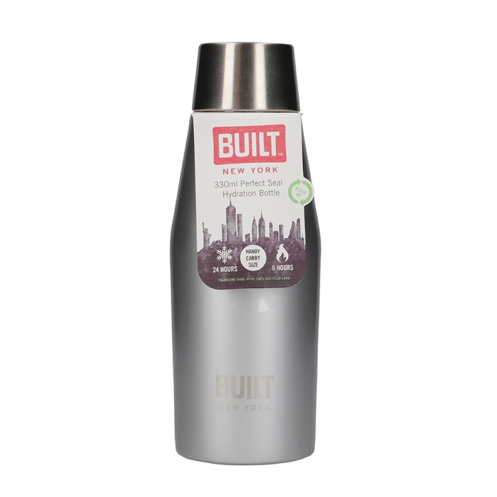 BUILT Perfect Seal Thermos Bottle 0.33 L Silver