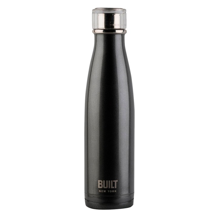 BUILT Perfect Seal Thermos Bottle 0.5 L Charcoal