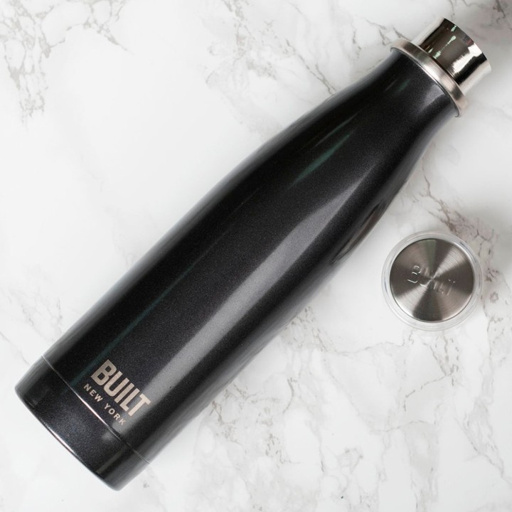 BUILT Perfect Seal Thermos Bottle 0.5 L Charcoal