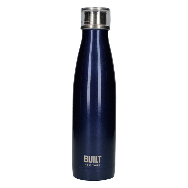 BUILT Perfect Seal Thermos Bottle 0.5 L Midnight Blue