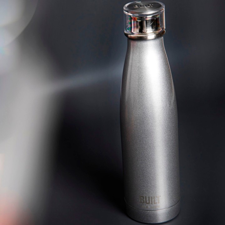 BUILT Perfect Seal Thermos Bottle 0.5 L Silver