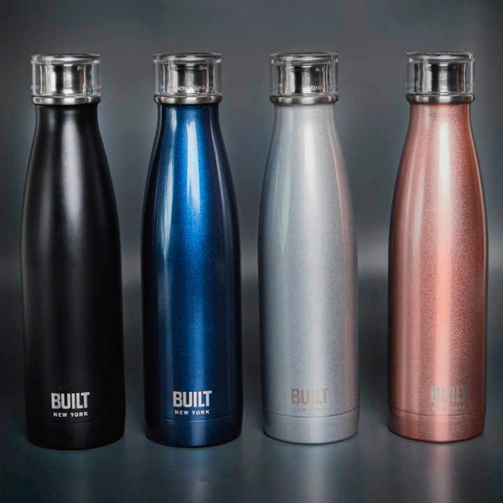 BUILT Perfect Seal Thermos Bottle 0.5 L Silver