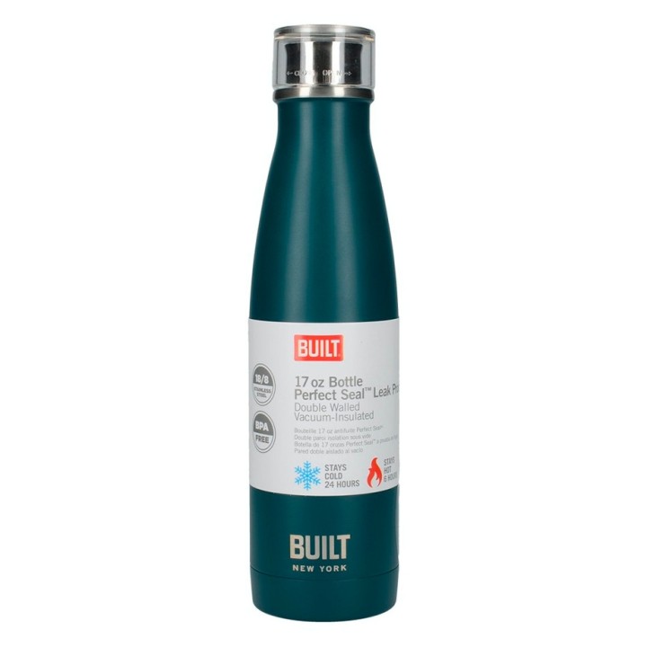 BUILT Perfect Seal Insulated Bottle 0.5 L Teal