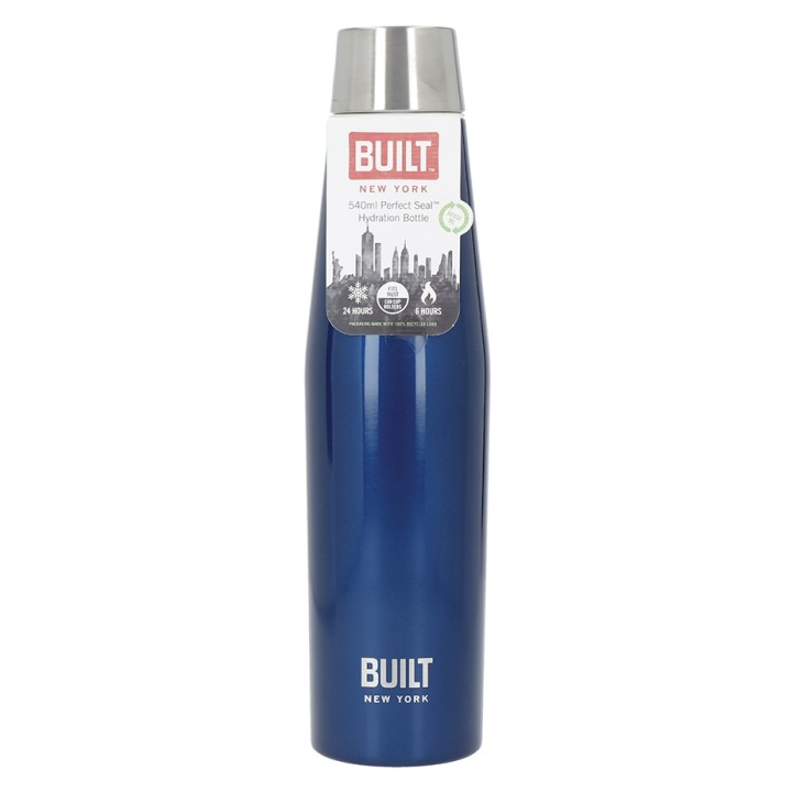 BUILT Perfect Seal Insulated Bottle 0.54 L Midnight Blue