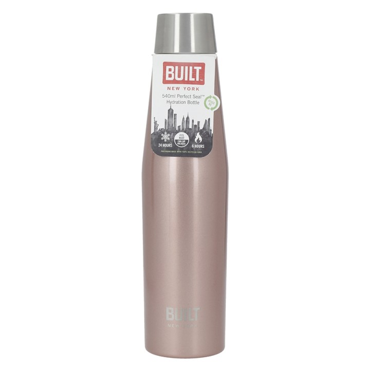 BUILT Perfect Seal Thermos Bottle 0.54 L Rose Gold
