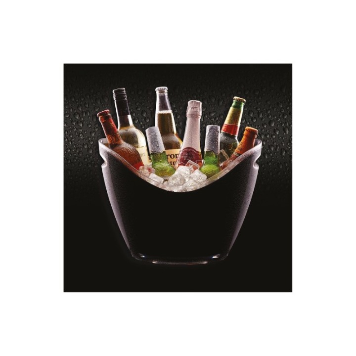 BarCraft Black Wine Cooler
