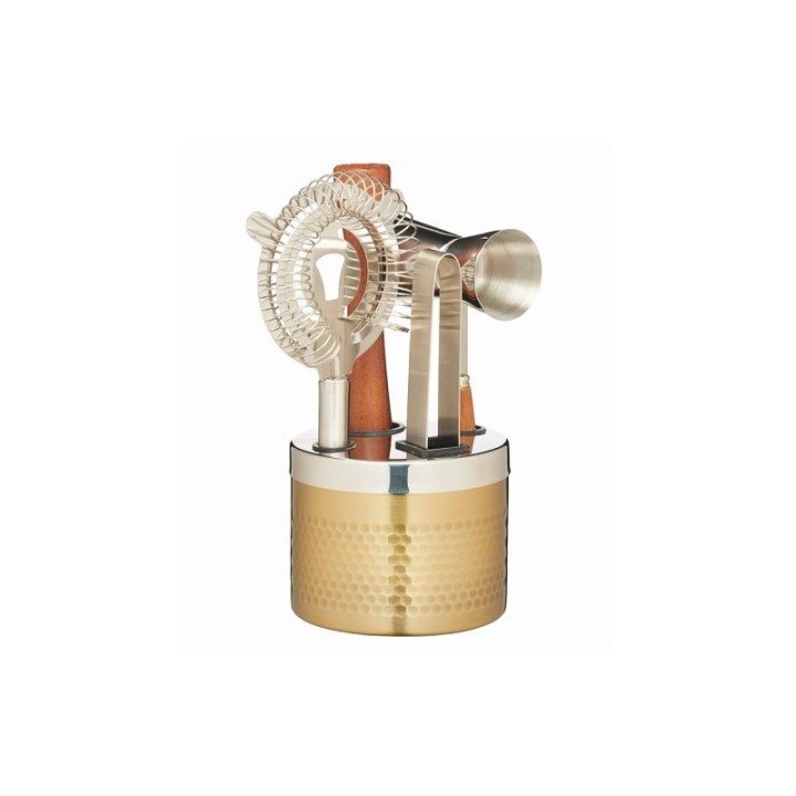 BarCraft Bar set 5-piece Gold