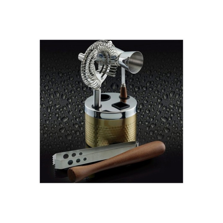 BarCraft Bar set 5-piece Gold