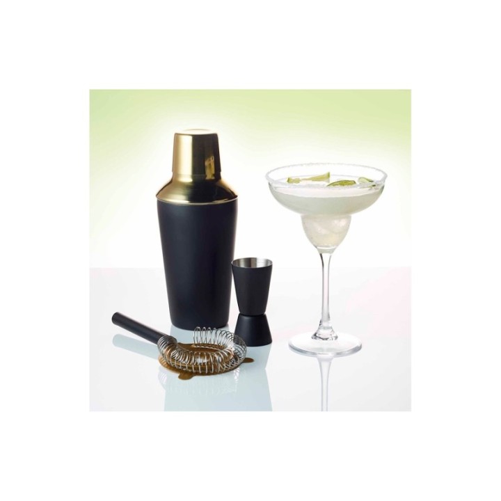BarCraft Bar Set 3-Piece Black/Gold