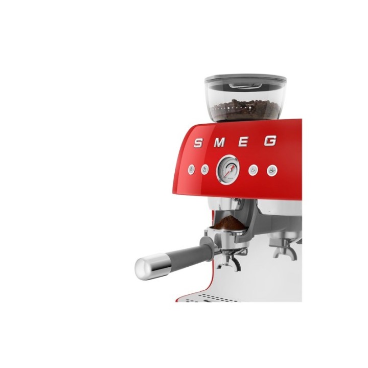 Smeg EGF03RDEU Manual espresso machine Incl. grinder Red