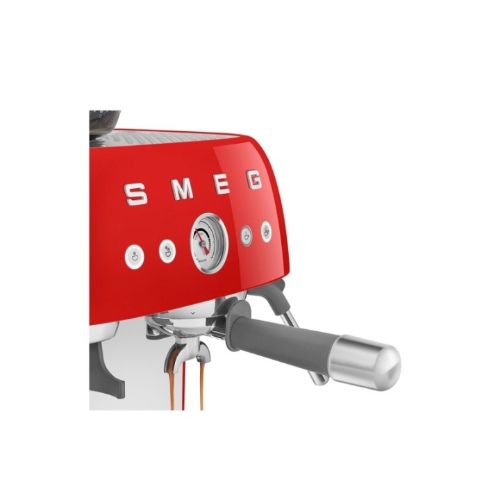 Smeg EGF03RDEU Manual espresso machine Incl. grinder Red